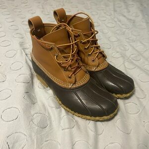 L.L. Bean Brown and Tan Winter Boots